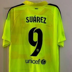 Luis Suarez Authentic Jersey Mens S 2014